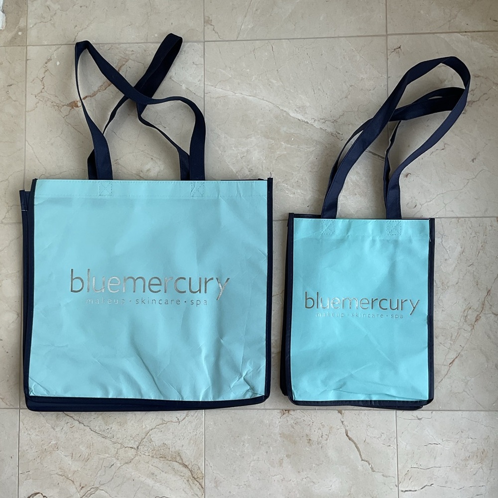 (2) bluemercury reusable totes